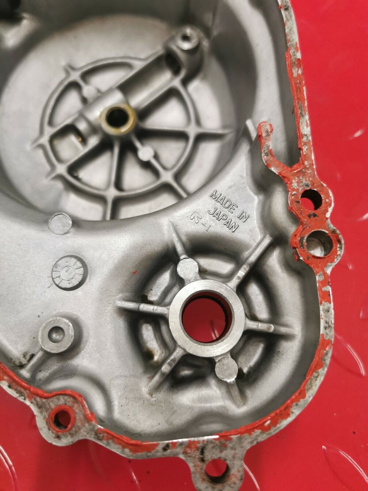 Kawasaki KX80 1979 right side clutch cover KDX80 1980