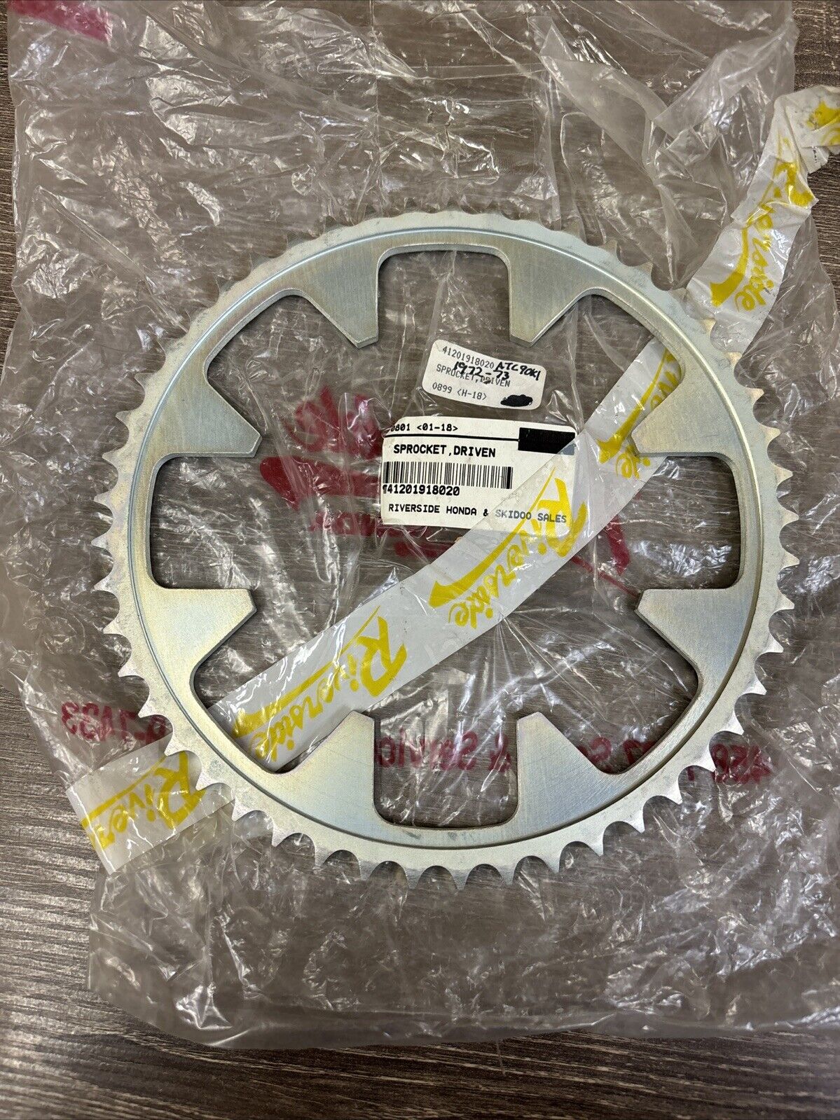 NOS Honda 1970 1972 1973 ATC90 FINAL DRIVEN SPROCKET 49T 41201-918-020 H137