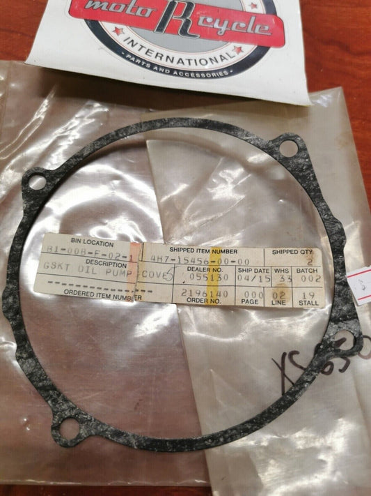 NOS Yamaha OIL PUMP COVER GASKET 4H7-15456-00-00 SUB. 4BB-15456-00-00 Y95
