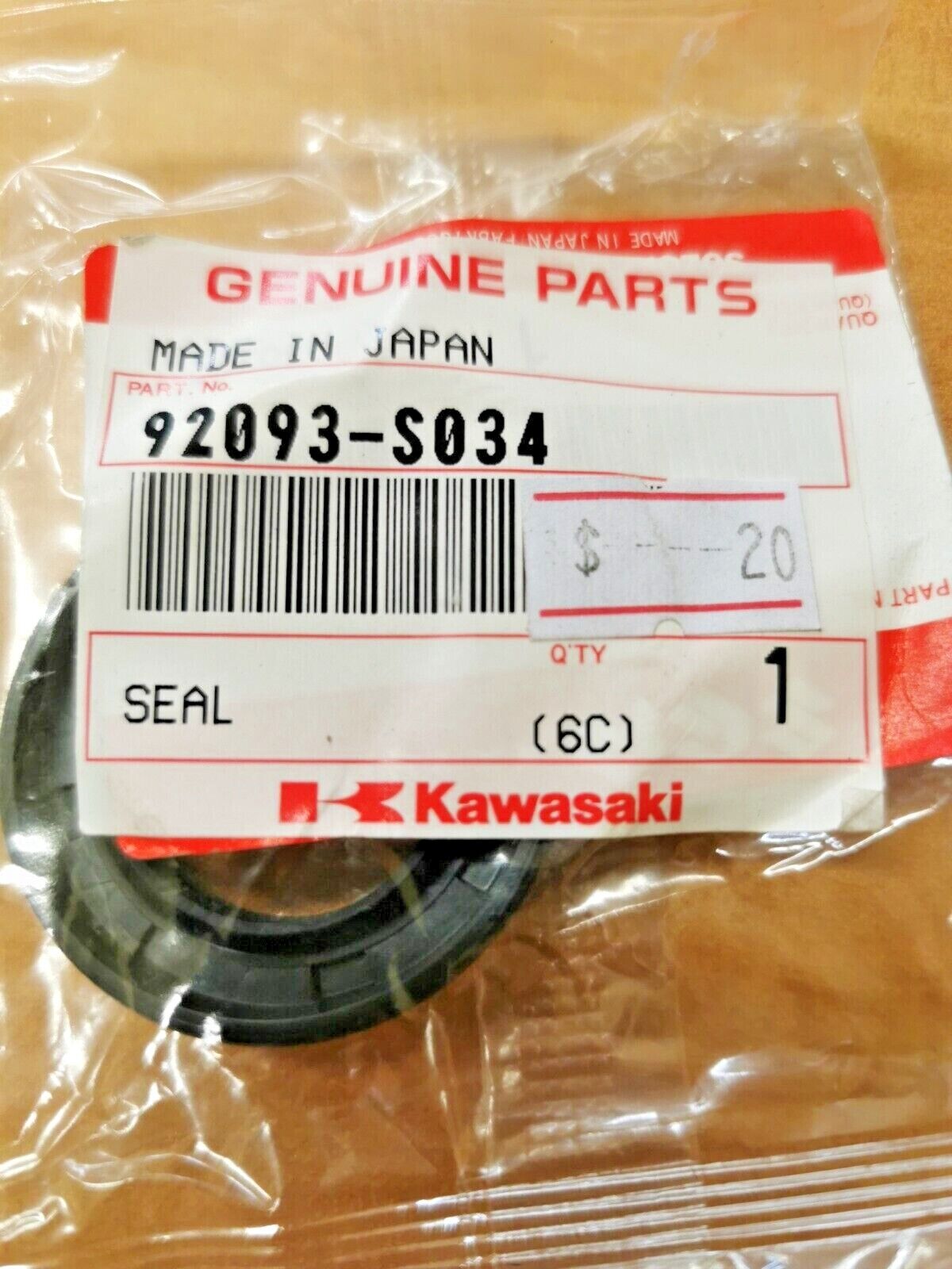 NOS KAWASAKI  KFX400  2003 - 2006   SEAL  92093-S034  K7