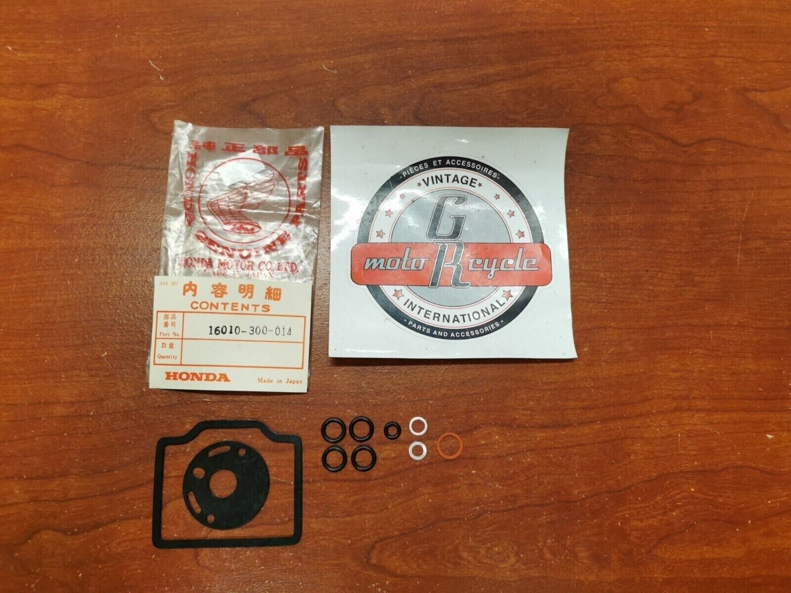 NOS Honda CB750K,F,K1,K2,K3,K4,K5 CARBURETOR GASKET KIT 16010-300-014 H64