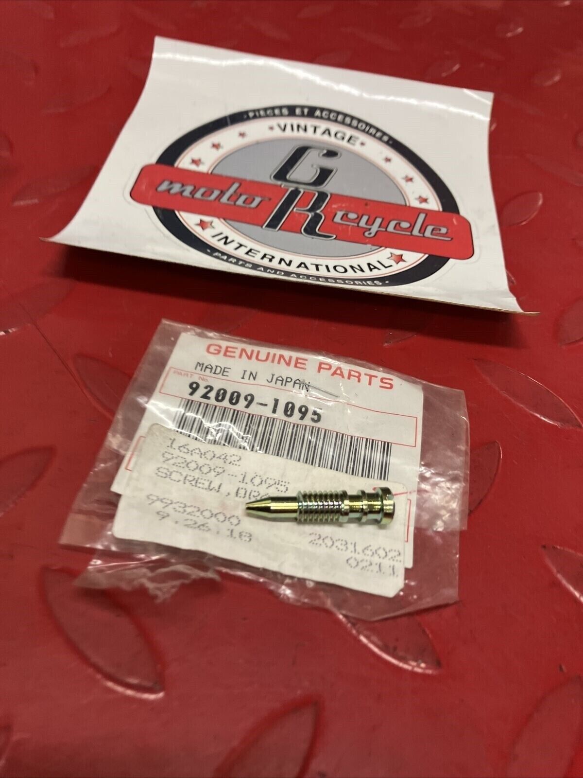 NOS KAWASAKI CARBURETOR DRAIN SCREW 92009-1095 K14