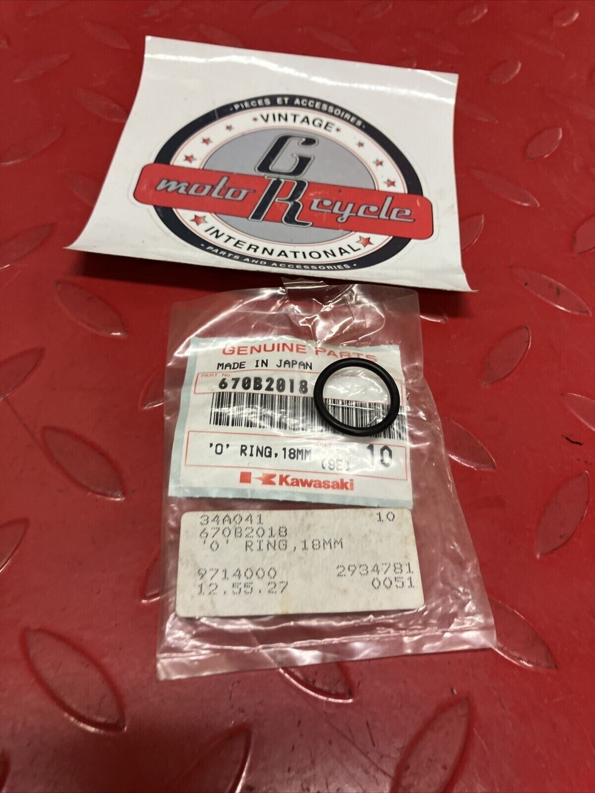 NOS KAWASAKI O-RING 18MM 670B2018 K14