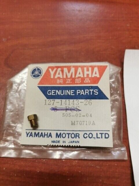 NOS Yamaha FS1 DT80 PW80 MAIN JET #130 127-14143-26-00 Y144