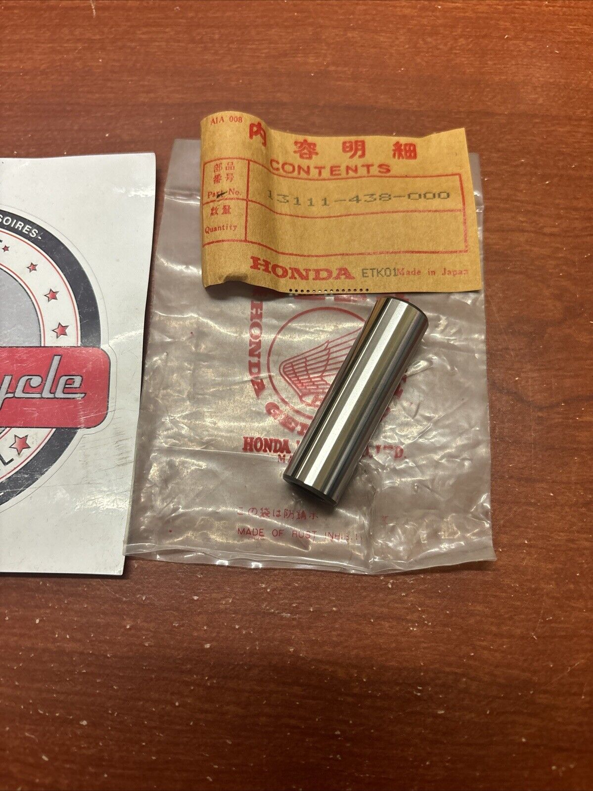 NOS Honda CB750 CB900 PISTON PIN 13111-438-000 SUB 13111-300-000 H169