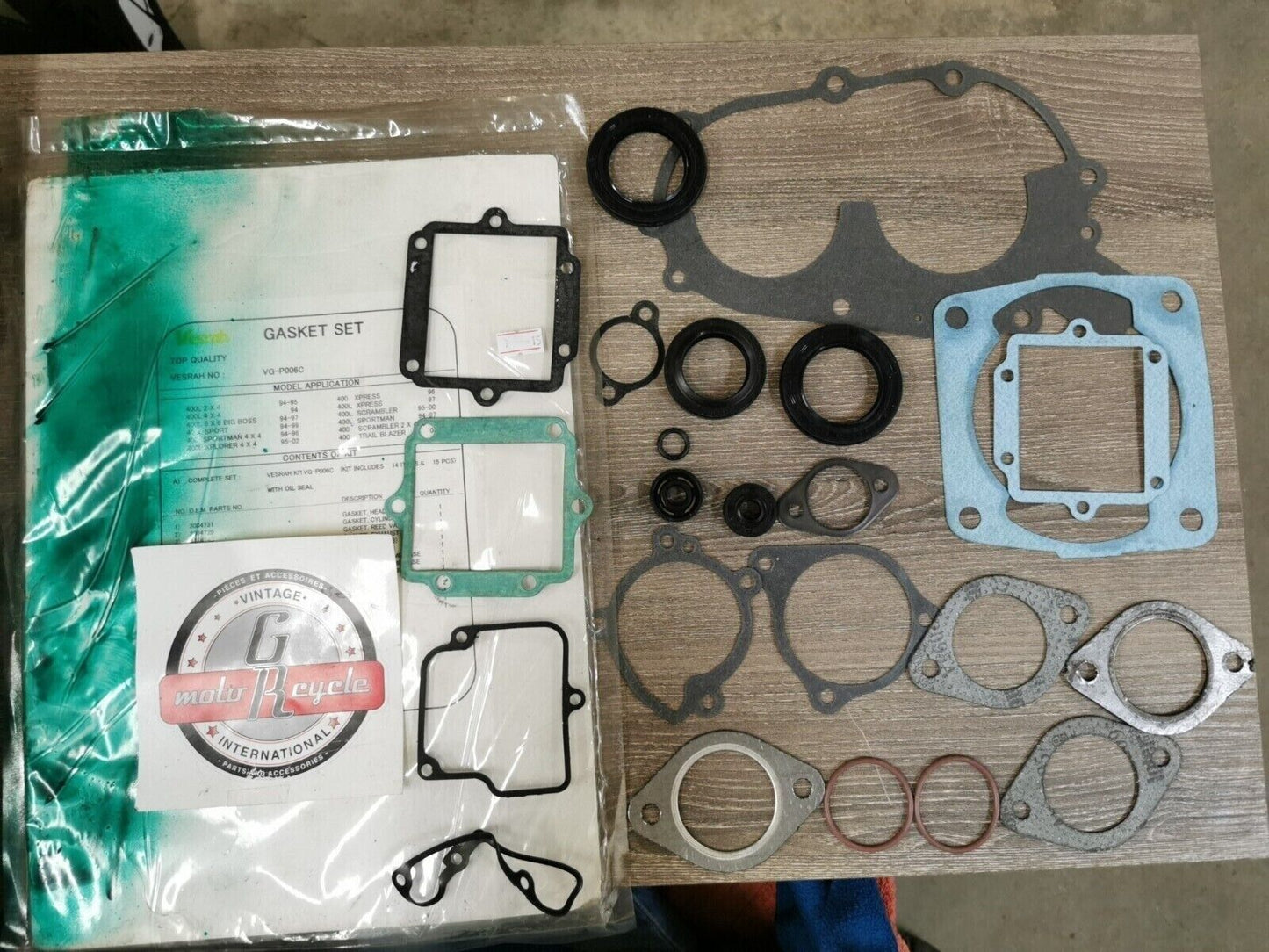 NOS VESRAH POLARIS 400L SCRAMBLER SPORTMAN INCOMPLETE GASKET KIT VG-P006C J46