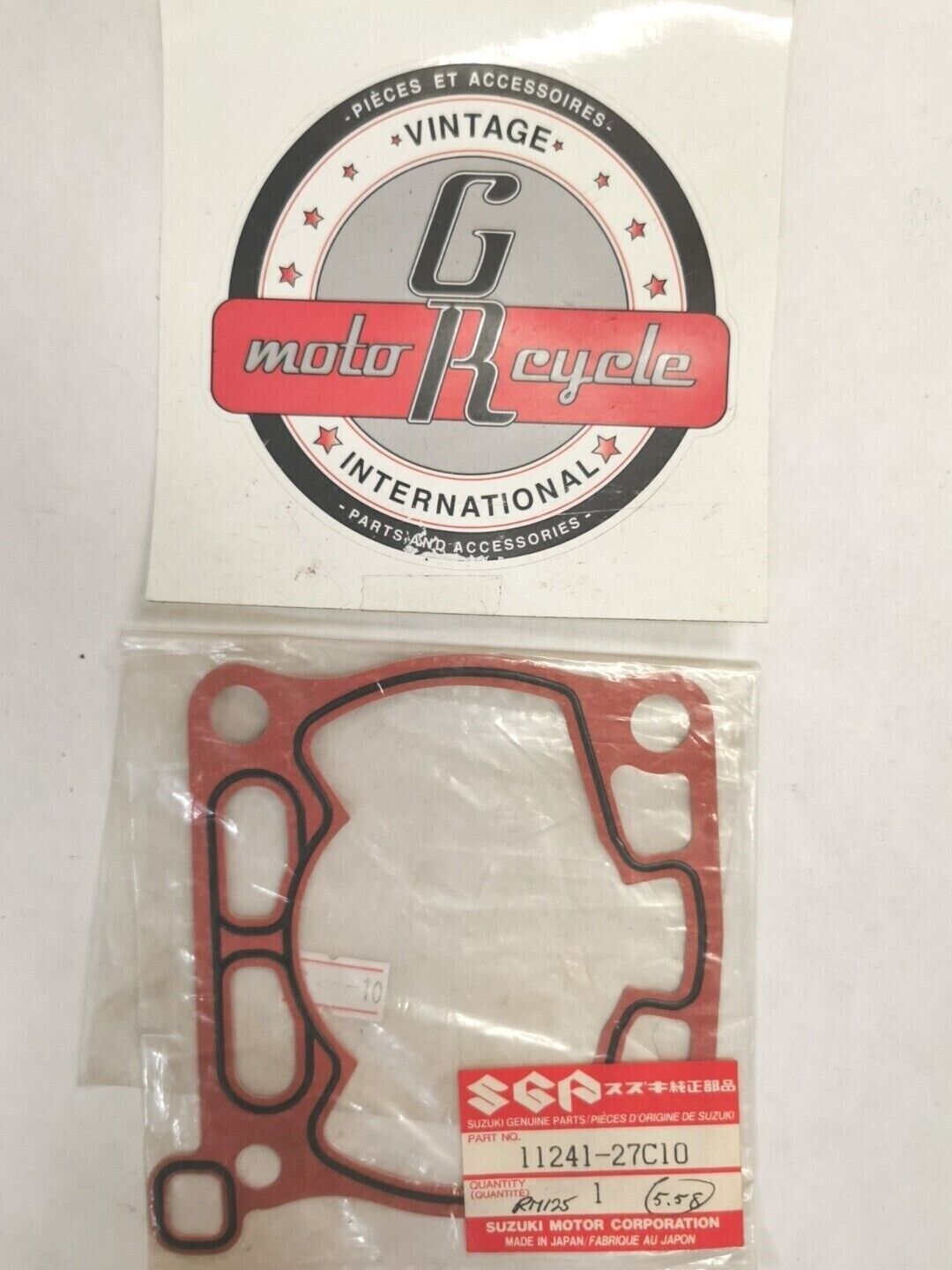 NOS SUZUKI RM125 RM125M CYLINDER GASKET 11241-27C10 S26