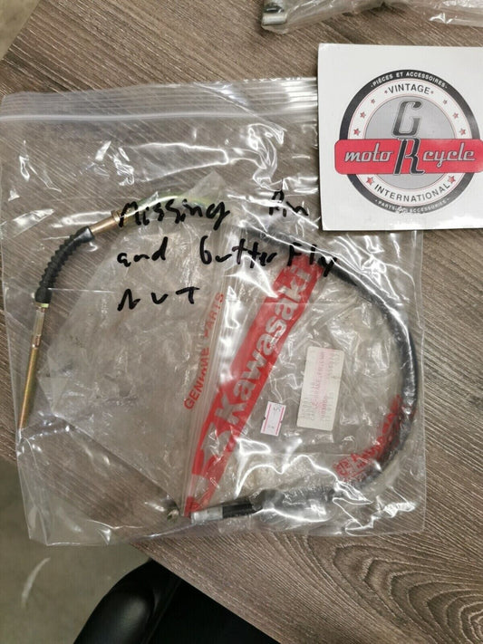 NOS KAWASAKI BAYOU 220 1988 CABLE BRAKE MISSING PIN AND BUTTERFLY 54005-1138 K29