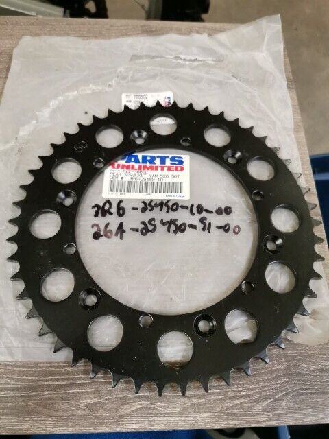 NOS Yamaha WR250ZJ DRIVEN SPROCKET 3R6-25450-10-00 SUB BY 26A-25450-51-00 J56