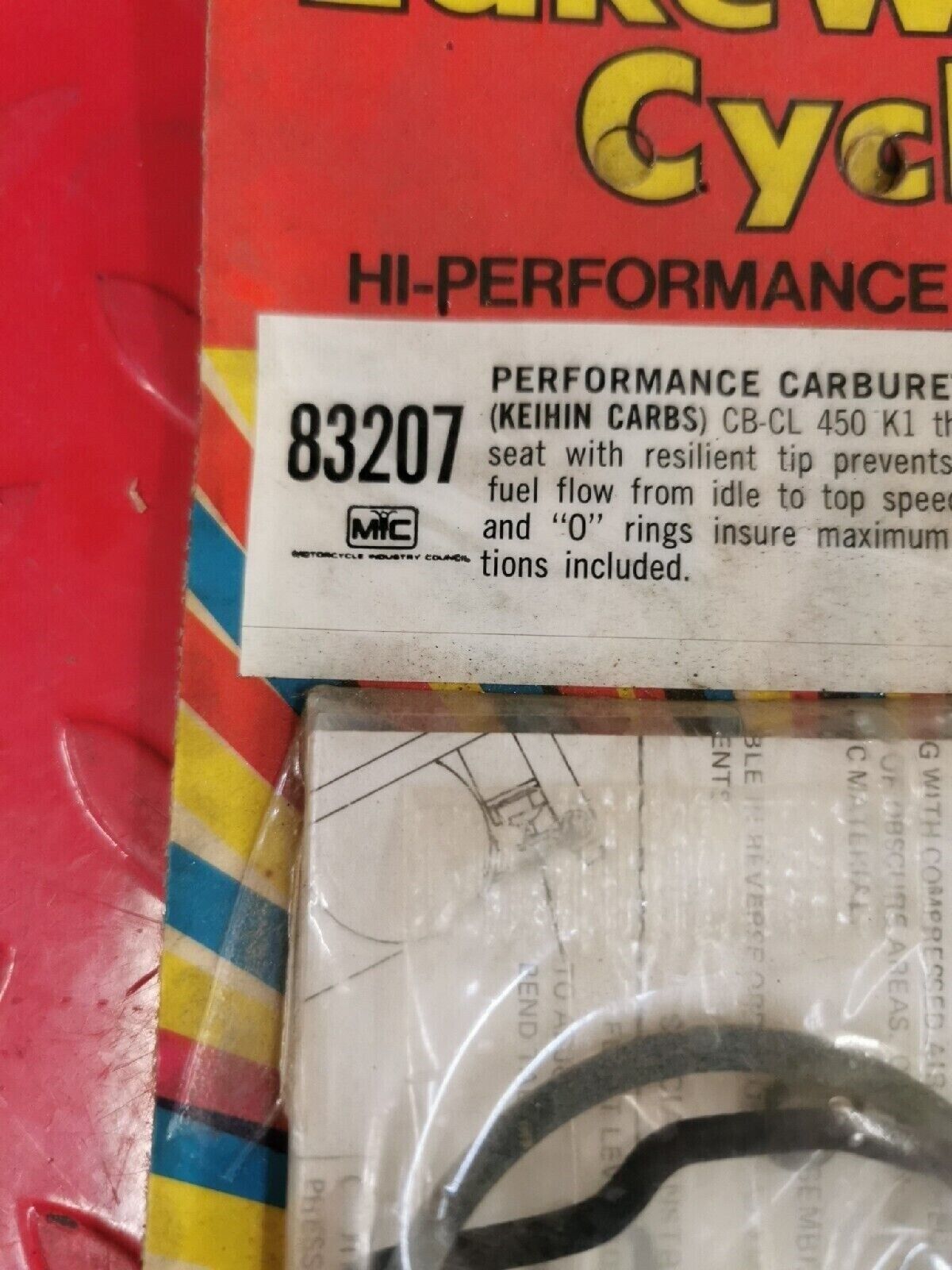 NOS LAKEWOOD CYCLE HONDA CB450 CL450 CARBURETOR REBUILD KIT 83207  J15
