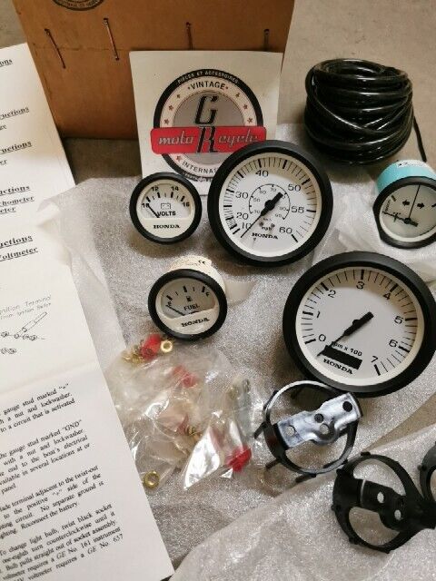 NOS HONDA Instrument Set White Flat 06300-ZW5-000ZB H82