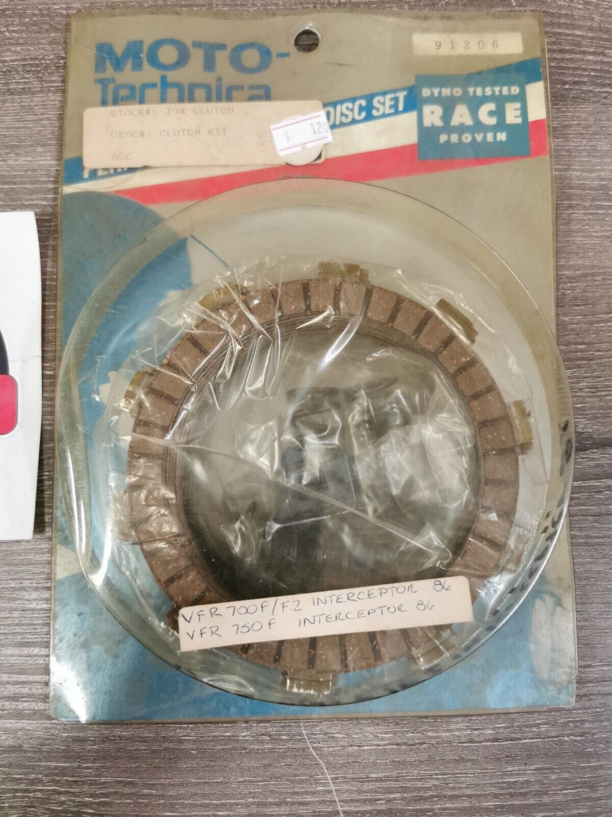 NOS MOTO-TECHNICA VFR700F VFR700F2 VFR750F 1986 CLUTCH DISC SPRING SET 91206 J25