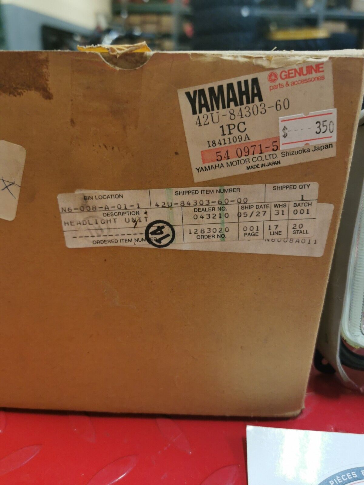 NOS Yamaha 1985 2000 XT350 1984 XT250 HEADLIGHT UNIT ASSY 42U-84303-60-00 Y10