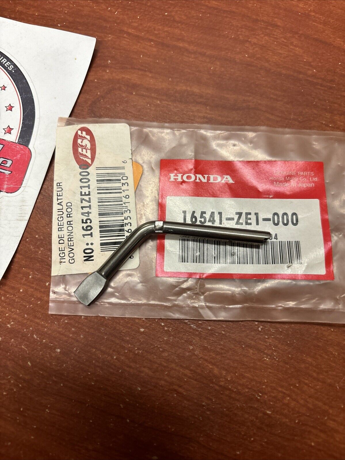NOS Honda GX110 GX120 GX140 GX160 GX200 GOVERNOR ARM SHAFT 16541-ZE1-000 H184