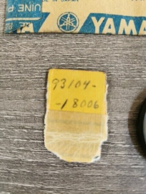 NOS YAMAHA YT125K YT125H GT80C GT1 YZ80A YZ80E OIL SEAL 93104-18006-00 Y148
