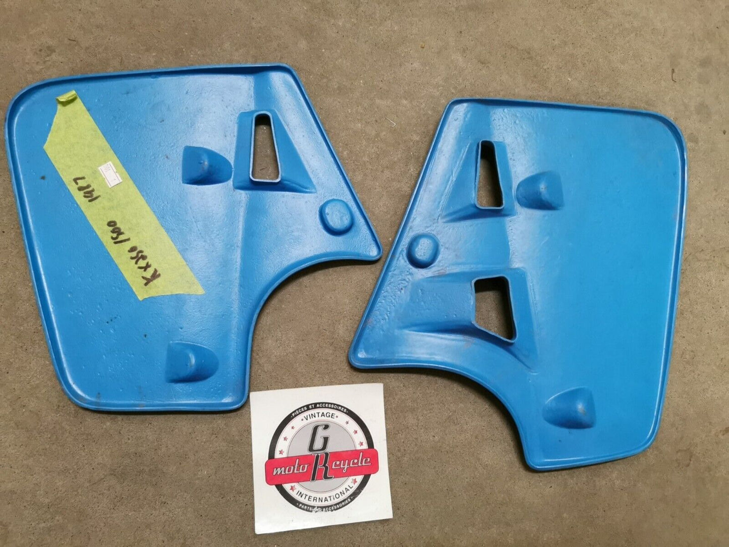 NOS MAIER KAWASAKI KX250 KX500 1987  RADIATOR SCOOPS SHROUDS Kit J42