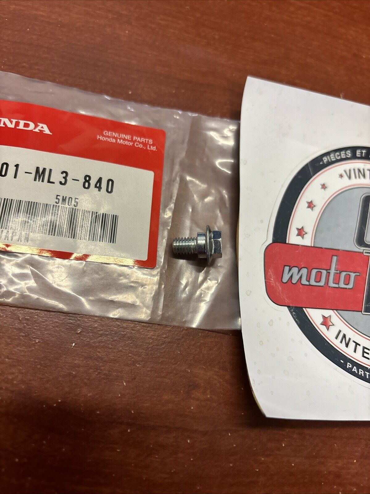 NOS Honda CR125R CR250R CR500R CR80R SHROUD SETTING BOLT 90101-ML3-840 H135