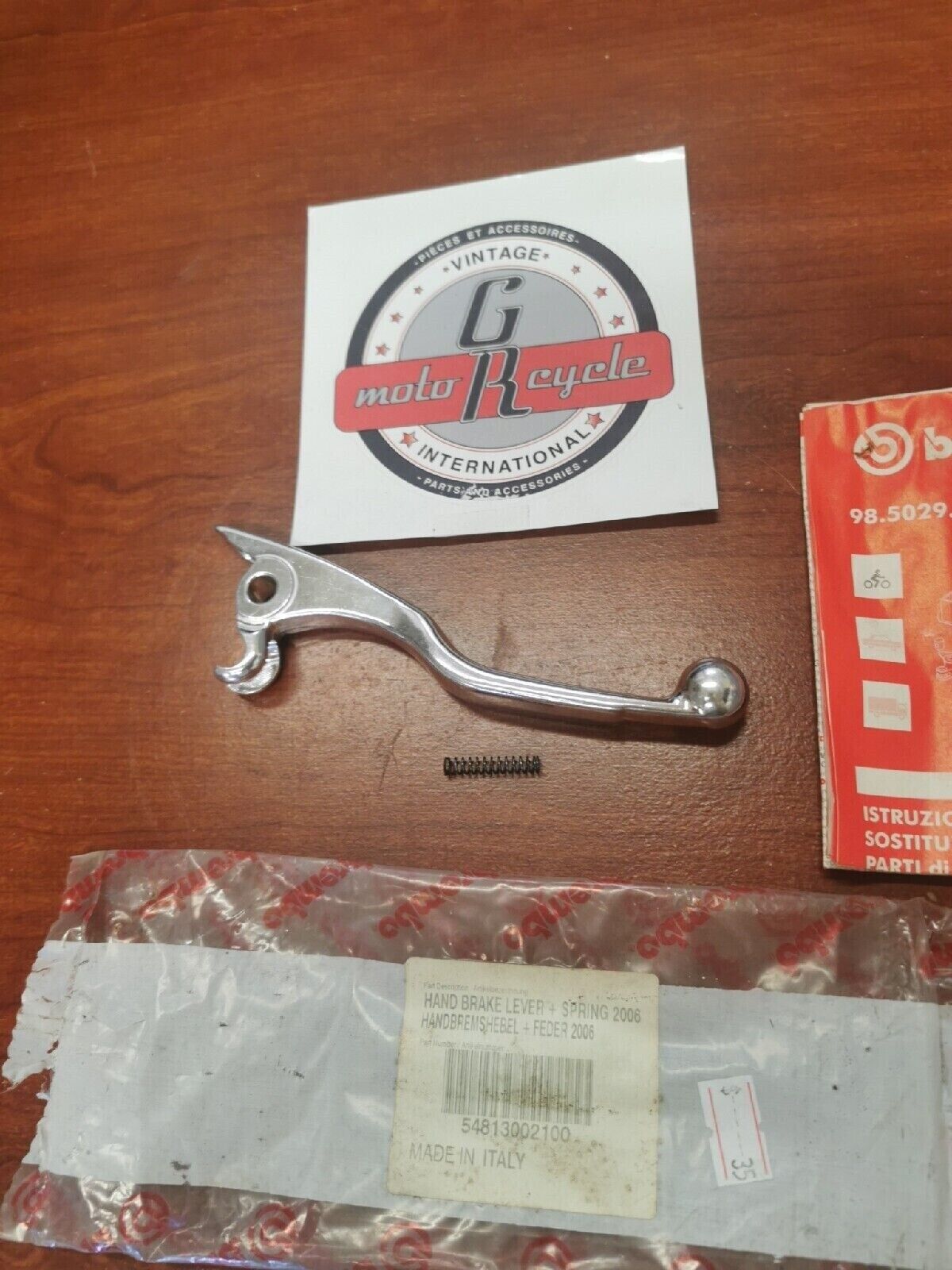 NOS KTM 125SX 200XC 250EX HAND BRAKE LEVER &SPRING 2006 54813002100 KT3