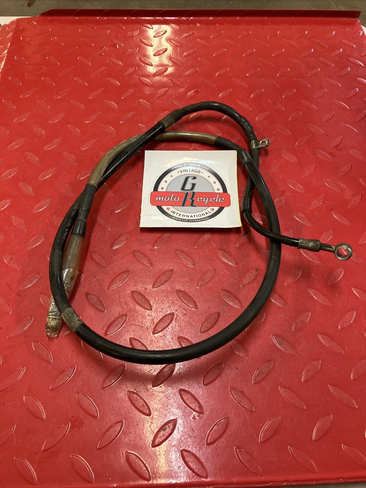 Suzuki RM125 1993 Front brake hose line