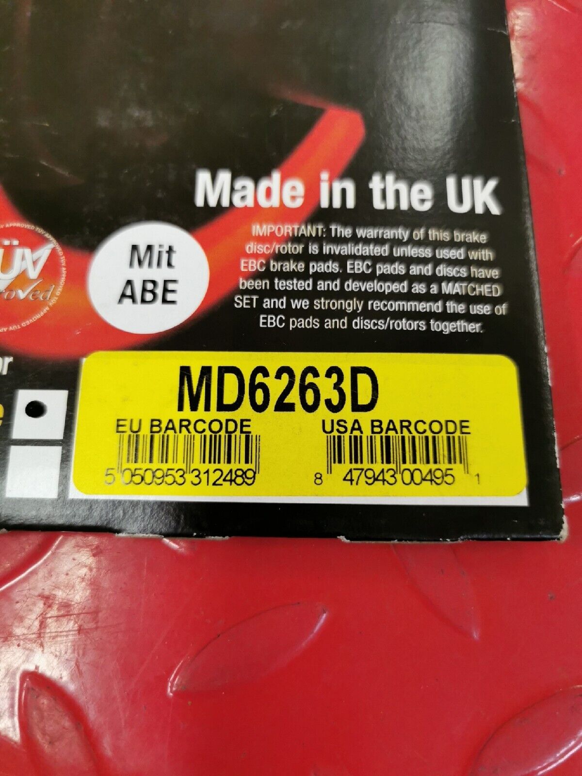 NOS EBC YAMAHA   YFM700R YFM700   BRAKE ROTOR        MD6263D  J12