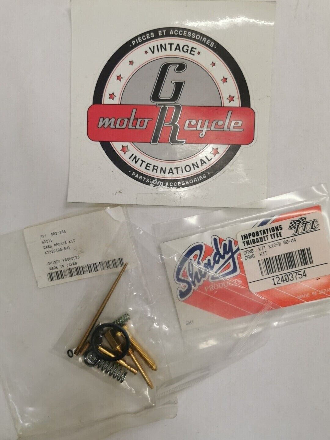 NOS SHINDY KX250 2000 - 2004 CARBURATOR REPAIR KIT 03-754 J20