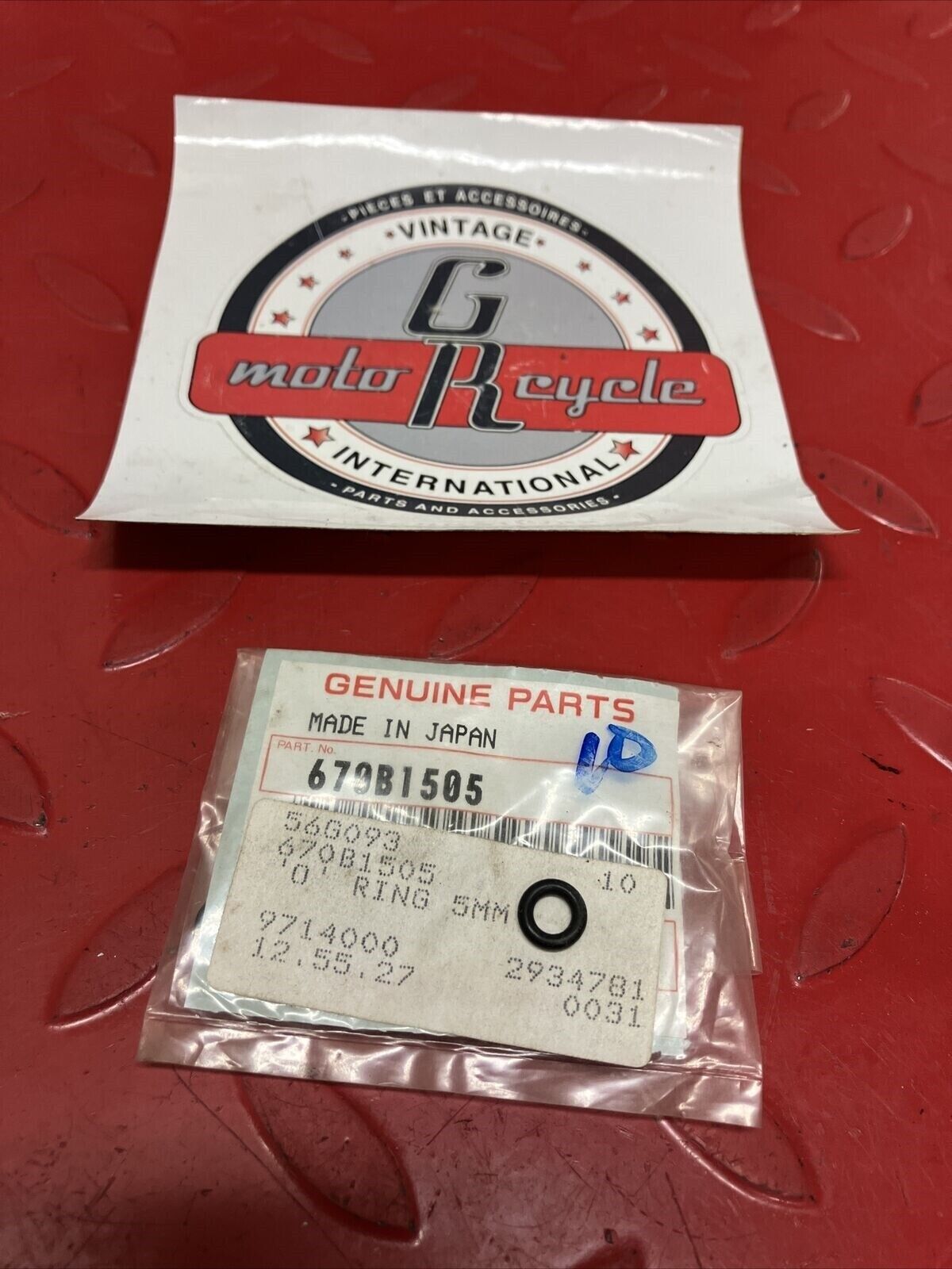 NOS KAWASAKI O-RING 5MM 670B1505 K13