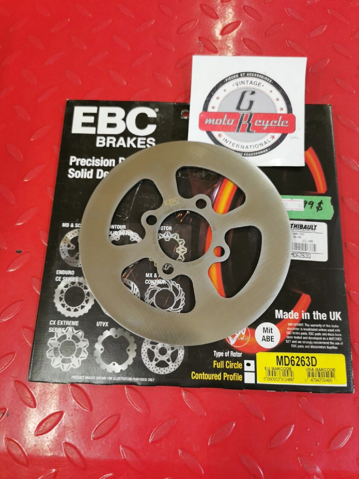 NOS EBC YAMAHA   YFM700R YFM700   BRAKE ROTOR        MD6263D  J12
