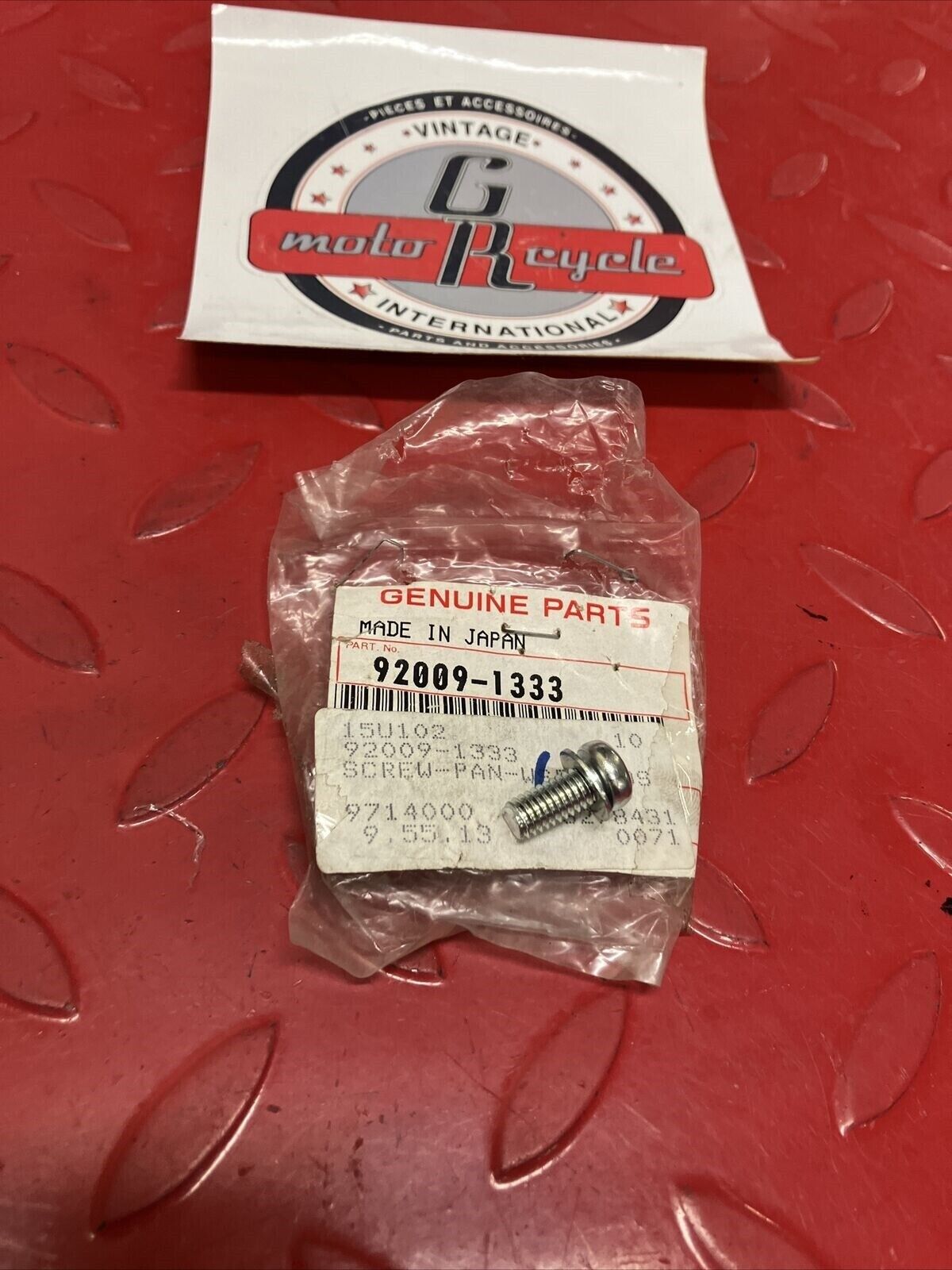 NOS KAWASAKI SCREW PAN WP CROS 6X14 92009-1333 K15