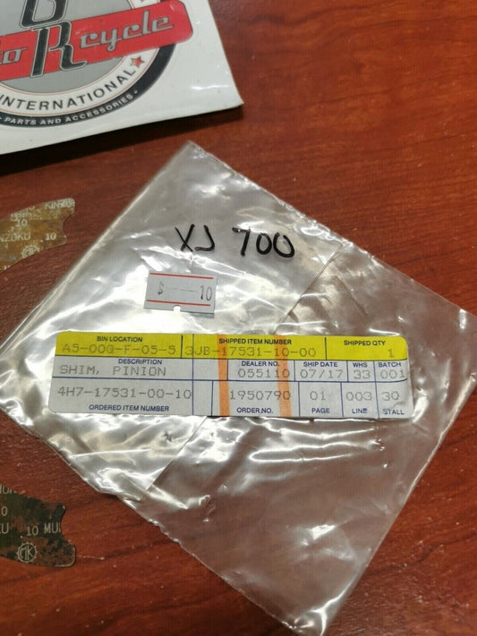NOS Yamaha XVS650 XV535 XJ650 XJ700 PINION SHIM (0.15T) 3JB-17531-10-00 Y95