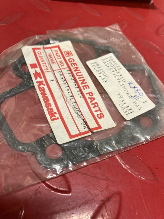 NOS KAWASAKI KX60 KDX80 CYLINDER BASE GASKET 11009-1310 K21