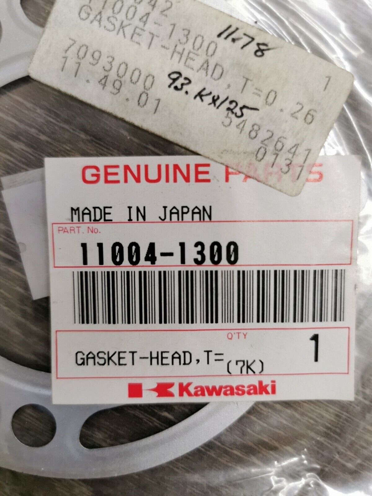 NOS KAWASAKI KX125 1994 - 2002  CYLINDER HEAD 11004-1300 K31