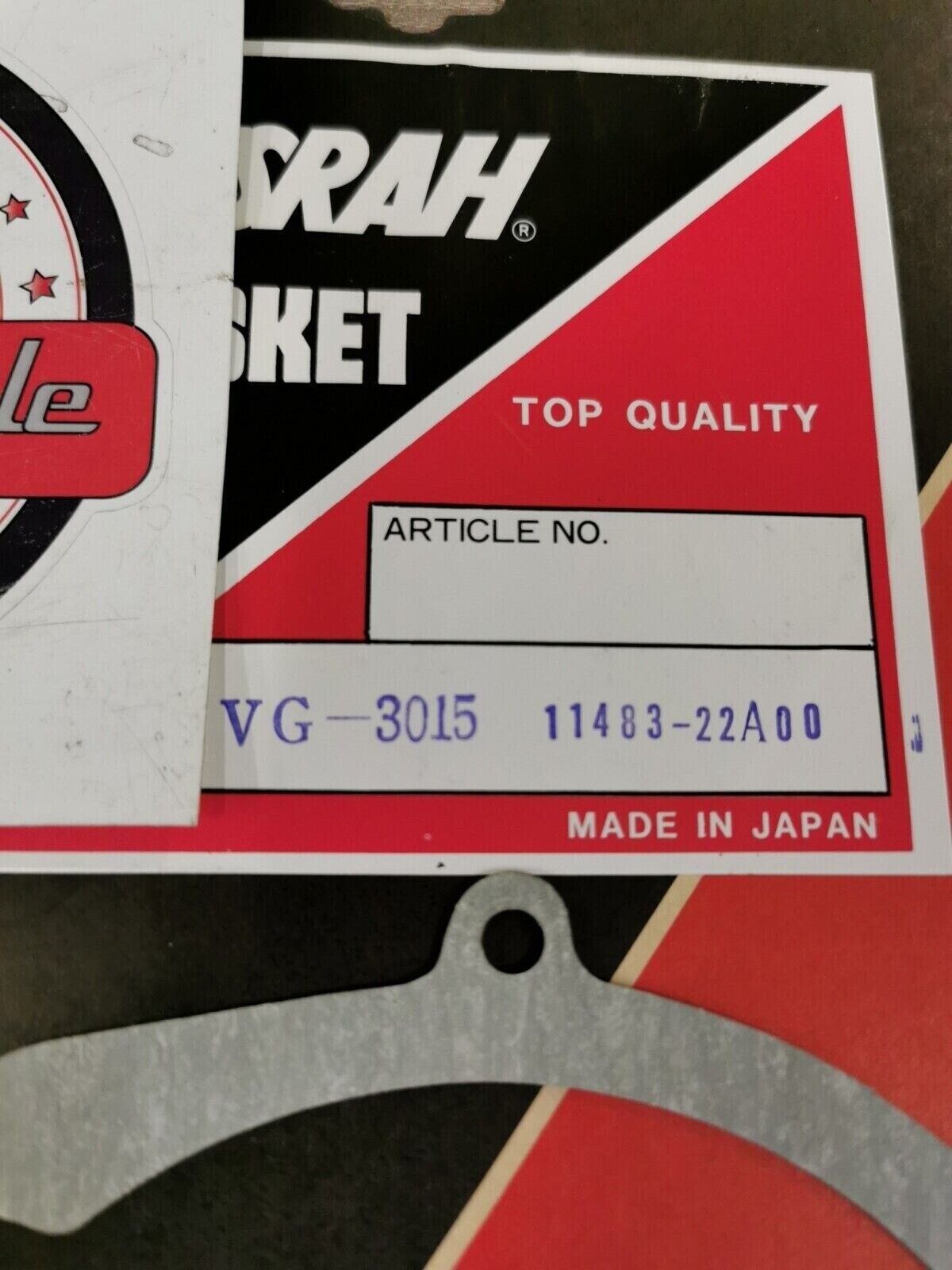 NOS VESRAH SUZUKI LT230SG LEFT CRANKCASE COVER Gasket KIT INCOMPLETE VG-3015 J46