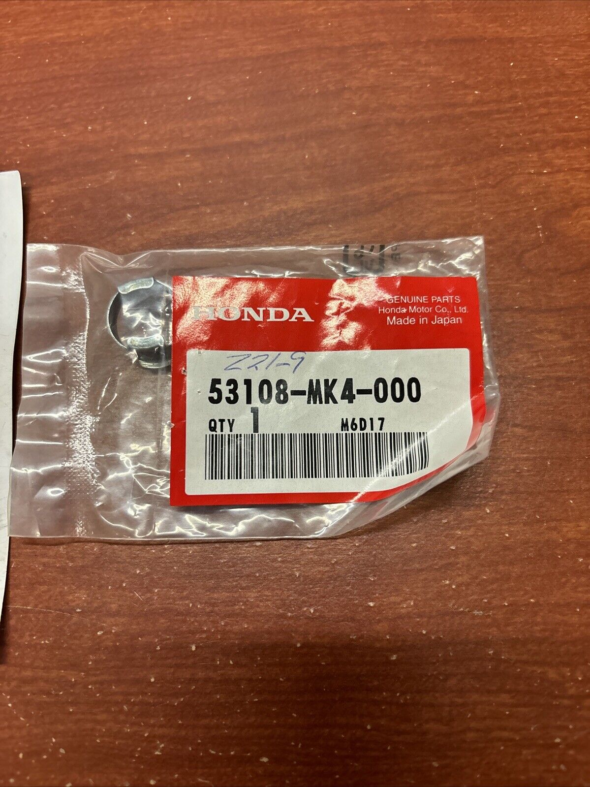 NOS Honda ATC110 CB450S CB650 CB750 HANDLE WEIGHT SNAP RING 53108-MK4-000 H170
