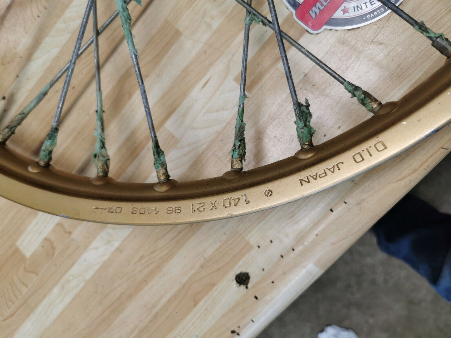 Honda XL200R 1983 front wheel rim hub 1984 44601-KB9-010