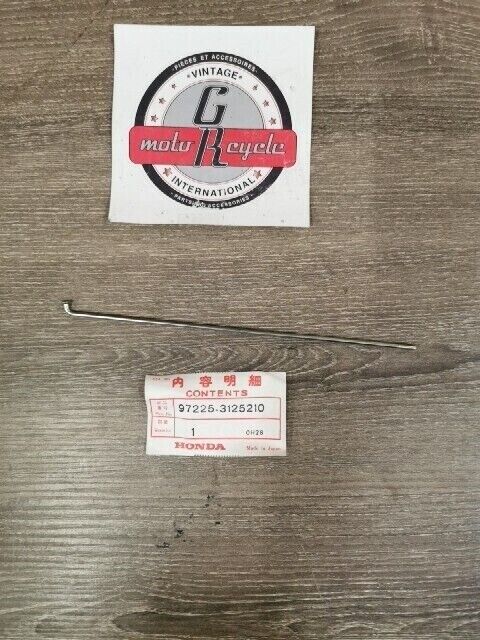 NOS HONDA XL100 1977 - 1978 SPOKE A 97225-31252-10 SUB BY 97225-31252-KO H81
