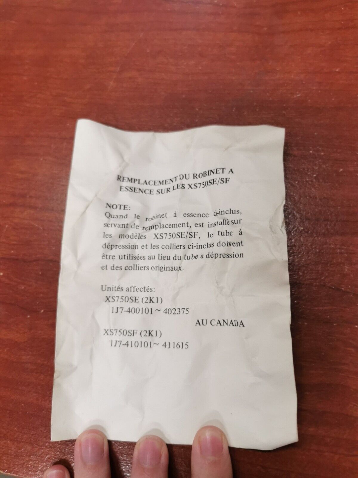 NOS Yamaha XS750 XS850 XS1100 FUEL COCK ASSEMBLY 2 2G2-24510-05-00 Y87