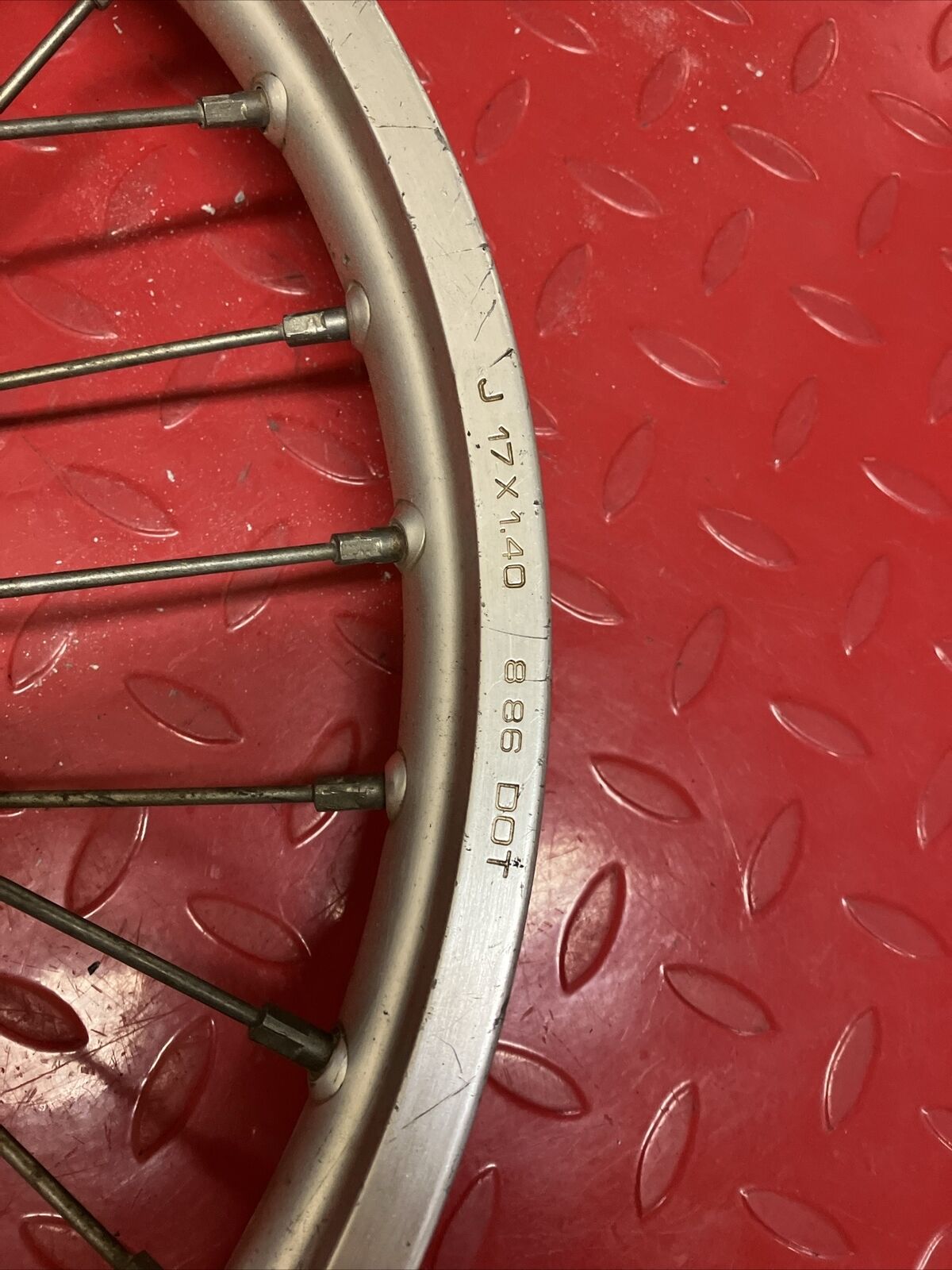 Honda CR80R 1987 Front wheel hub rim 1986 - 1995