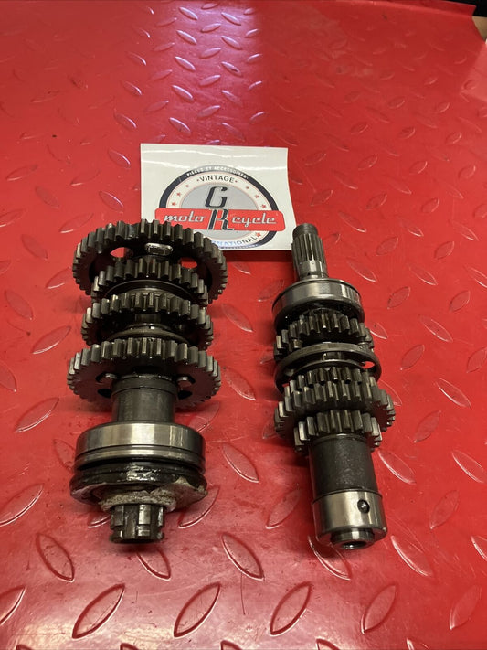 Honda XL250R 1982 transmission mainshaft countershaft shaft gear 1983