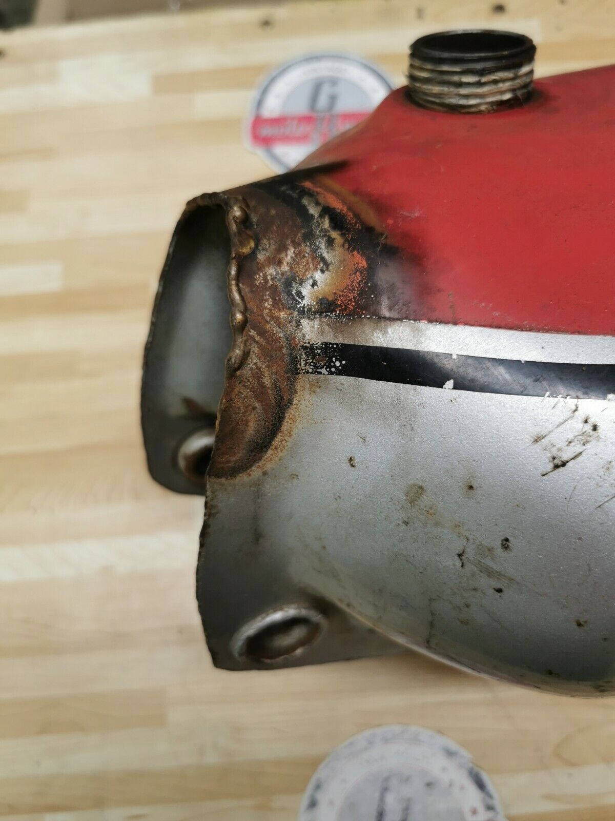 Honda MT125 1974 1975 1976 fuel tank gas petrol reservoir