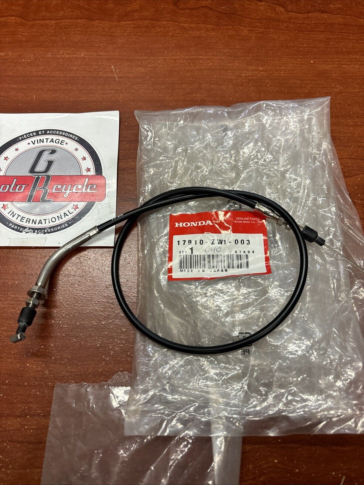 NOS Honda 1997 - 2006 75HP 90HP THROTTLE CABLE 17910-ZW1-003 H160