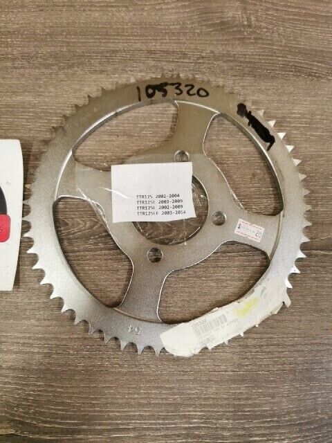 NOS KIMPEX YAMAHA TTR125 TTR125E TTR125L REAR DRIVE SPROCKET 54T 105320 J59