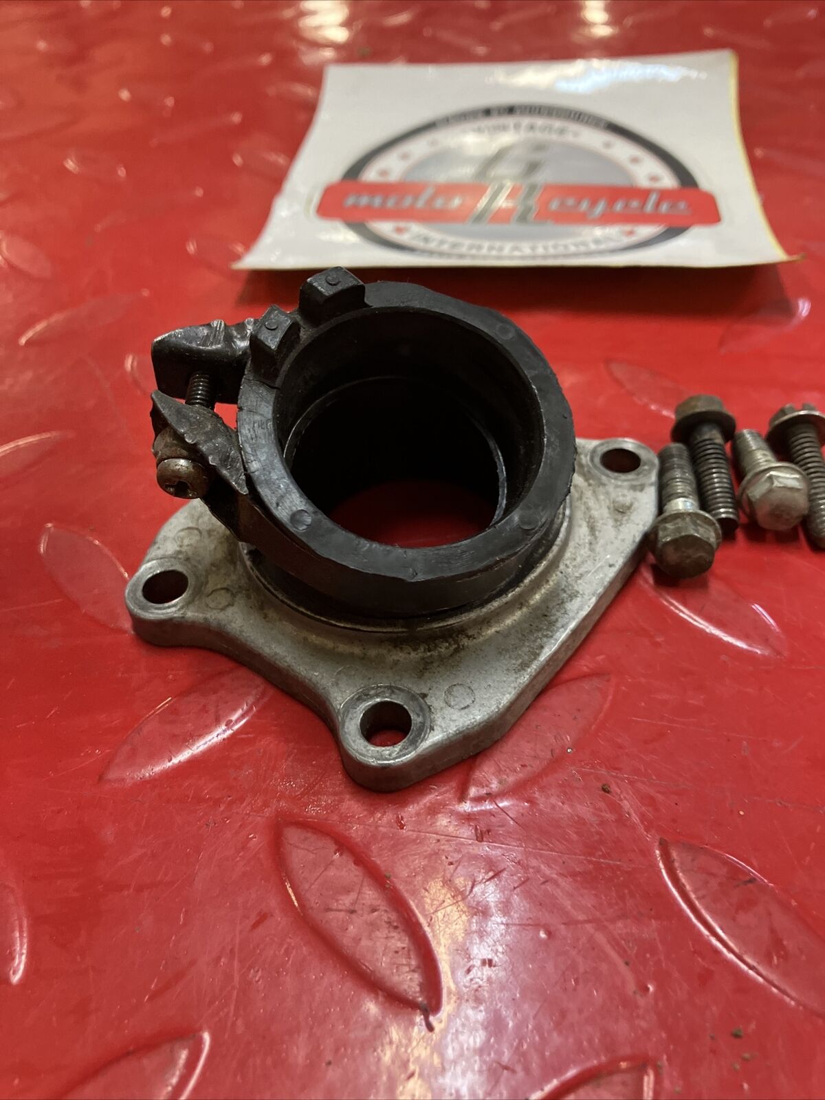 Honda CR80R 1990 intake manifold carburetor boot insulator