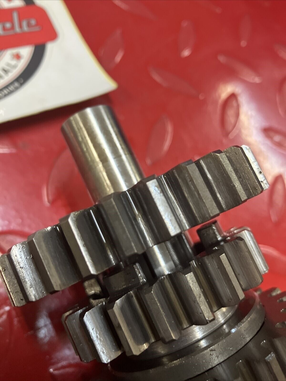 Honda CR250R 1986 transmission mainshaft countershaft main counter shaft gear 2