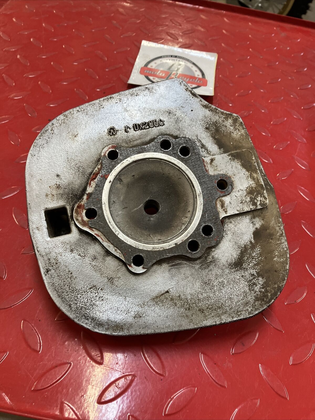 Kawasaki KDX200 1987 cylinder head jug barrel cover 1986