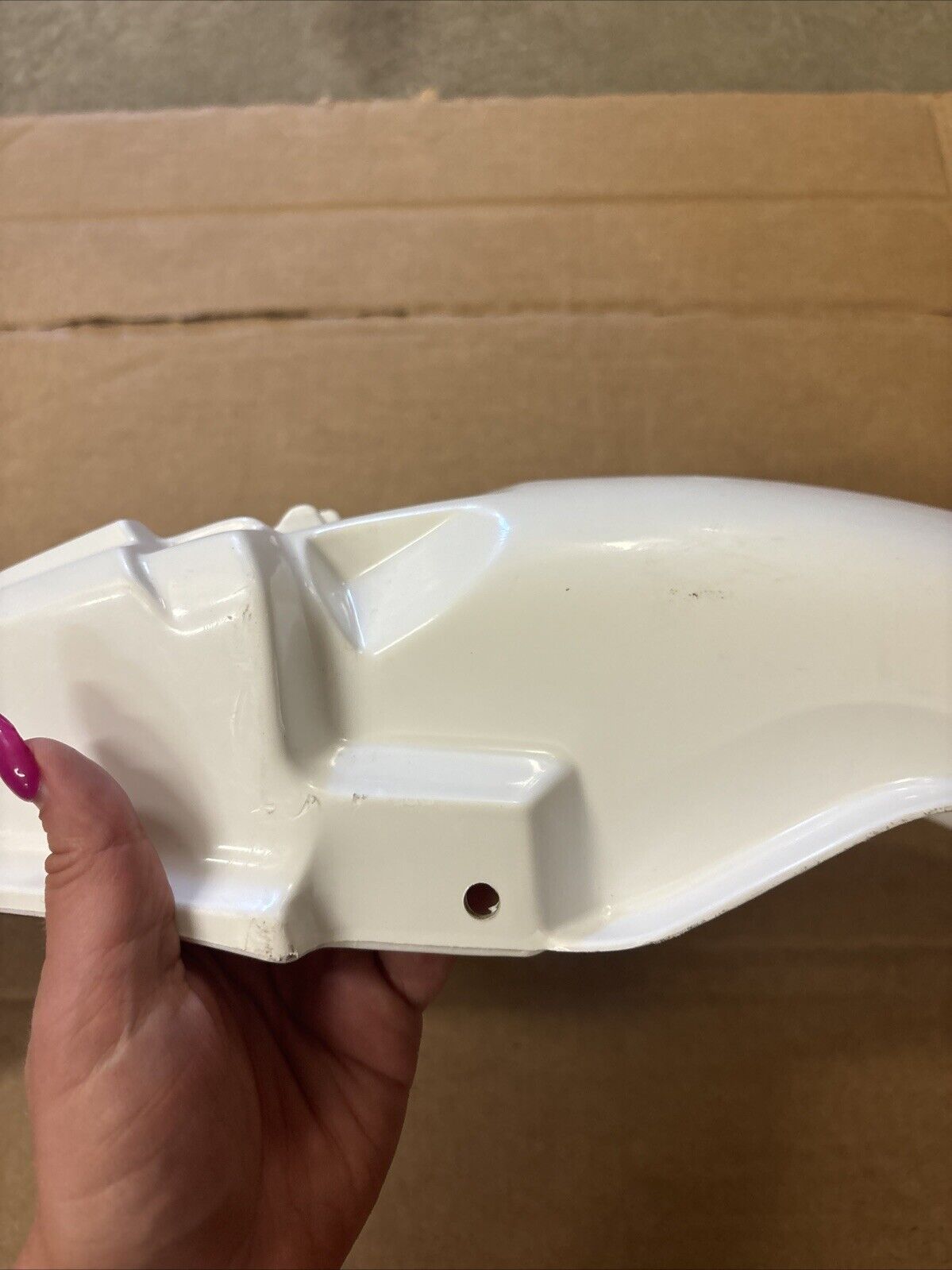 UFO PLAST 1996 - 2001 YZ125 YZ250 REAR FENDER WHITE YA02897-046