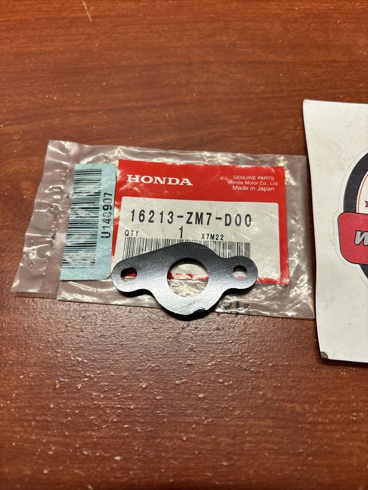 NOS Honda EU1000I CARBURETOR INSULATOR B 16213-ZM7-D00 SUB H182