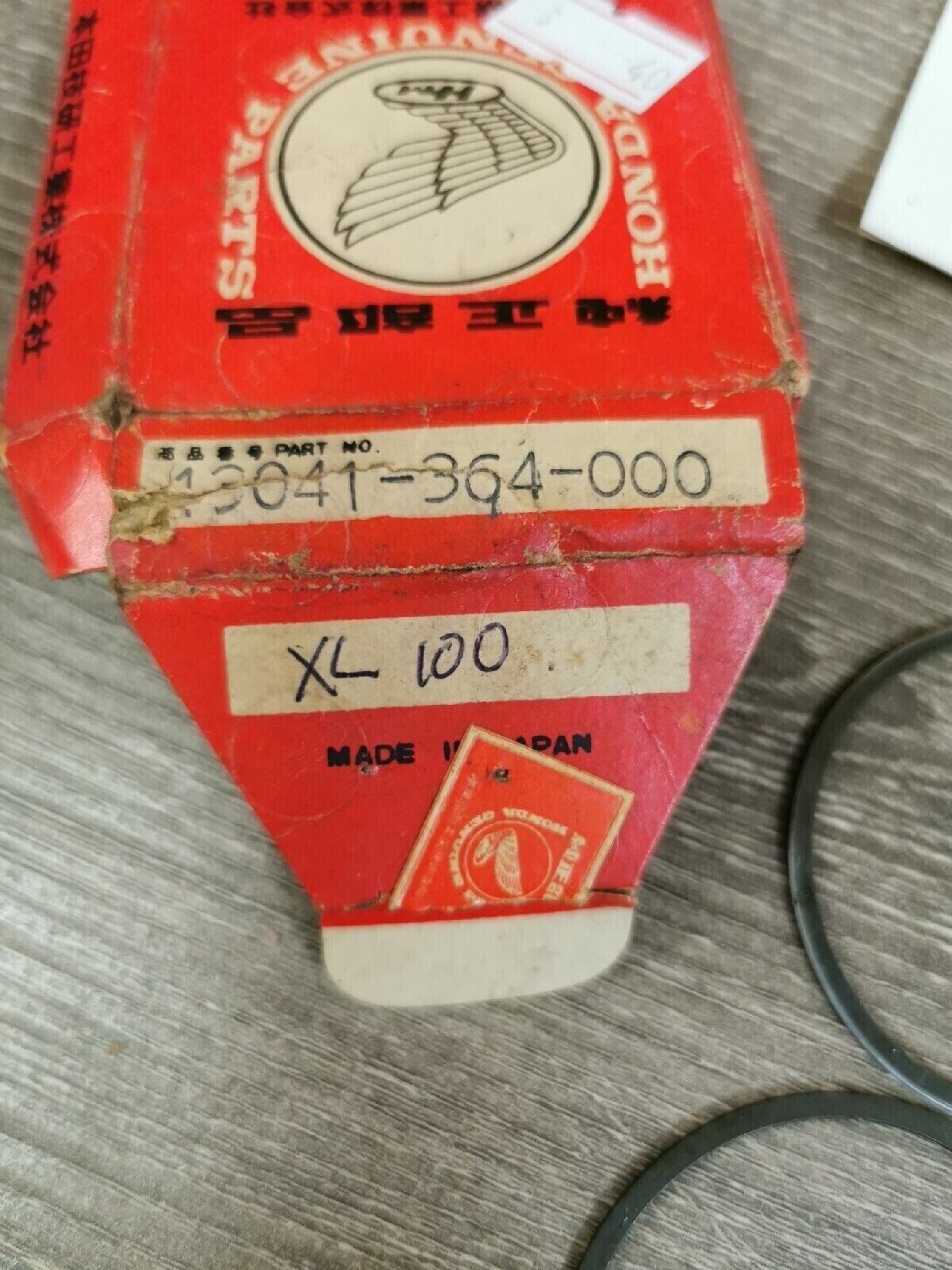 NOS HONDA XL100  RING SET  PISTON  0.75  13041-364-000 H47