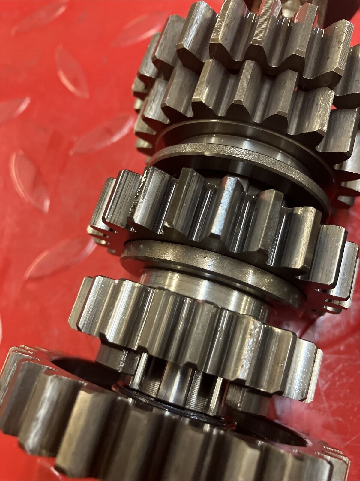 Honda CR250R 1986 transmission mainshaft countershaft main counter shaft gear 3