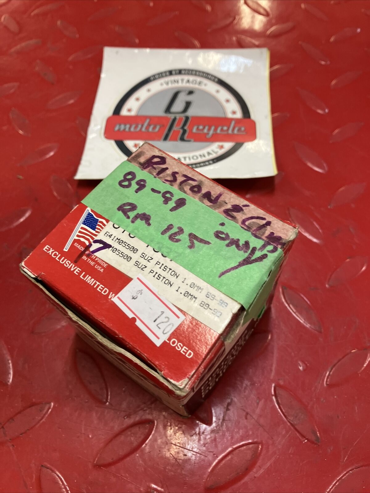NOS Wiseco SUZUKI RM125 1989 1990 1991 PISTON AND CIRCLIP 641M05500 55.00 J5