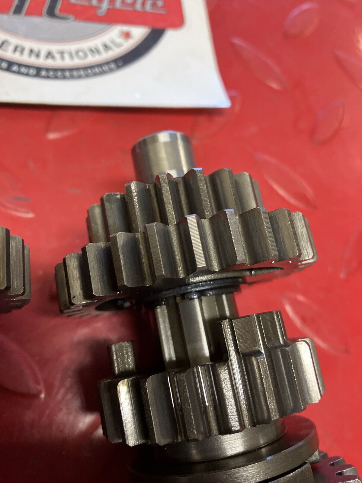 Honda MT125 1975 Transmission mainshaft countershaft gear drum forks 1974 1976